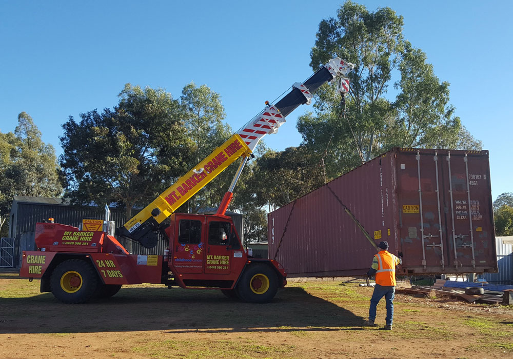 Crane Hire - Shipping Containers