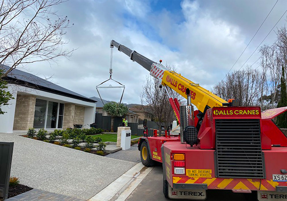 Crane Hire - Tree Removal and Landscaping